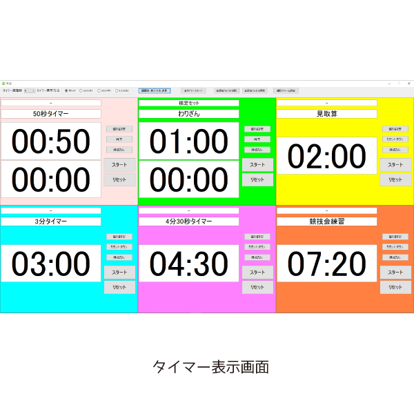 マルチタイマーソフト